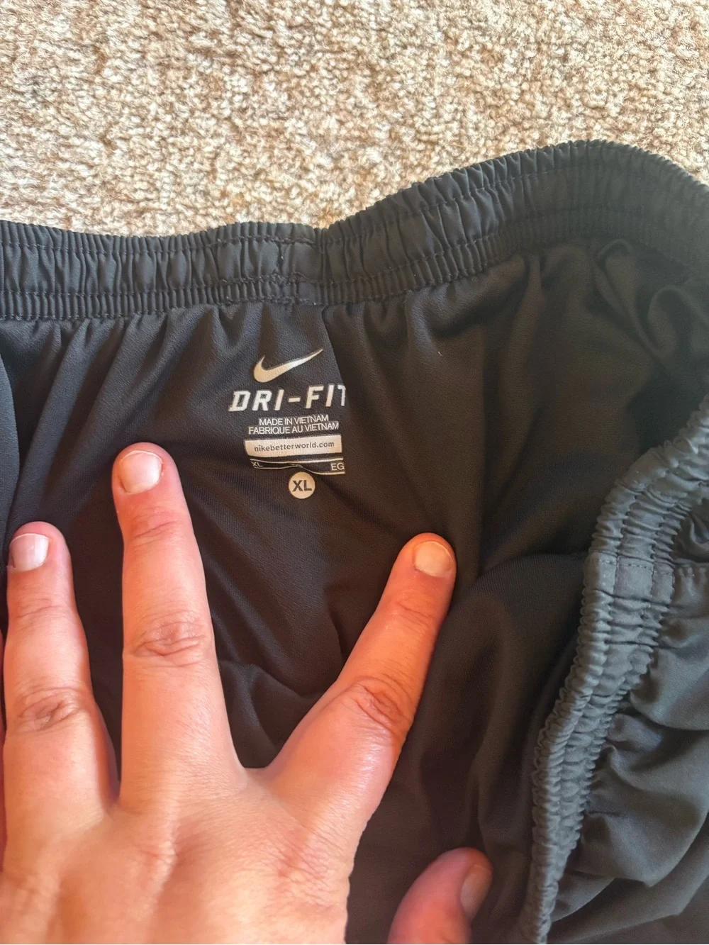 Nike womens Black Athletic Shorts